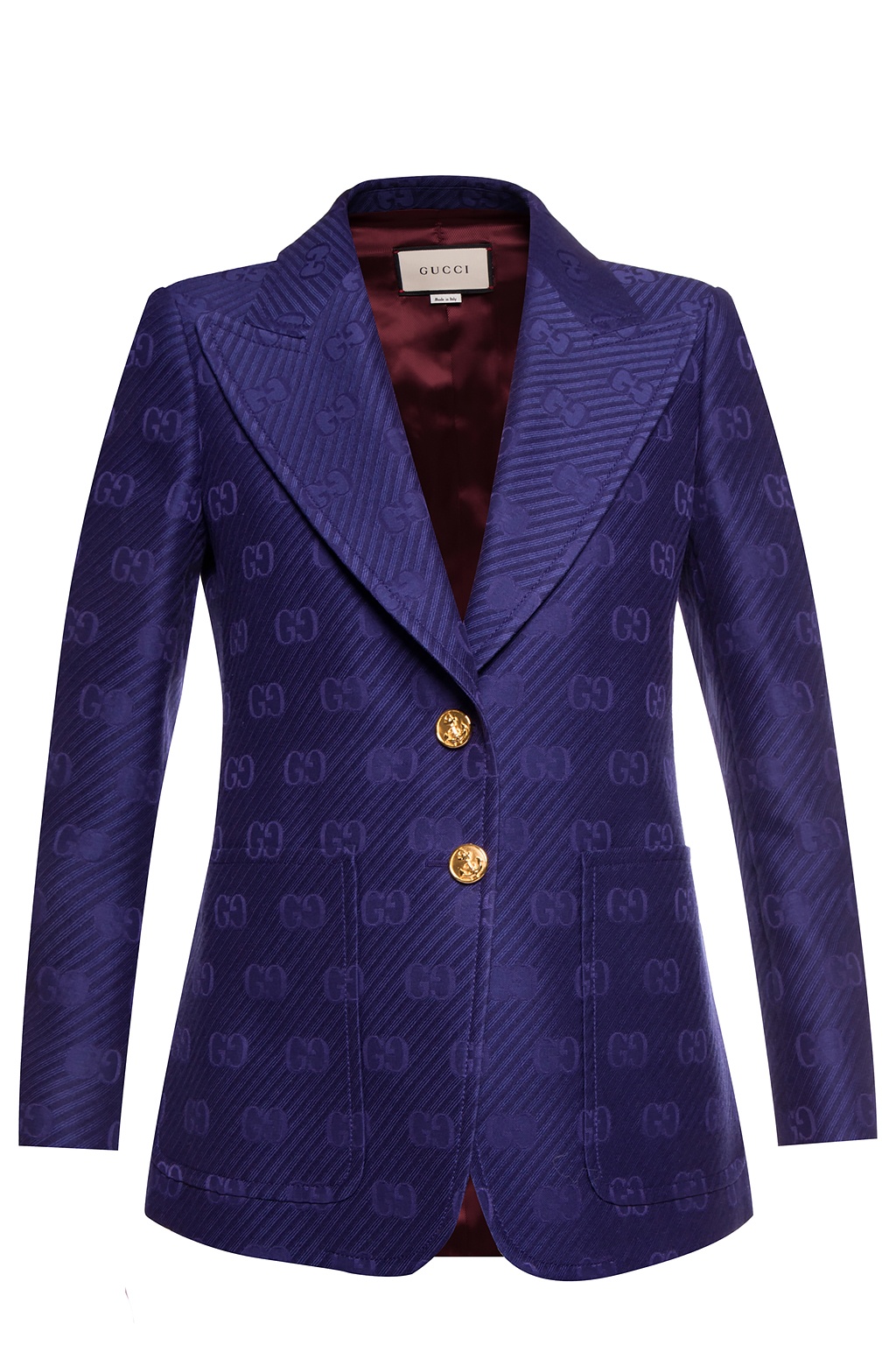 【関税込み】gucci CHECK LOGO BLAZER JACKET Gucci Light Brown Monogram Blazer Jacket – Savonches